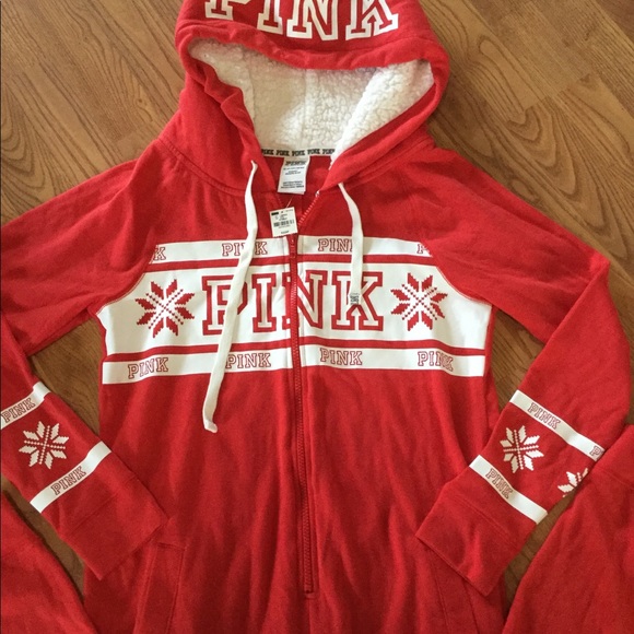 Victoria's Secret PINK cozy hooded onesie, NEW - Picture 6 of 6